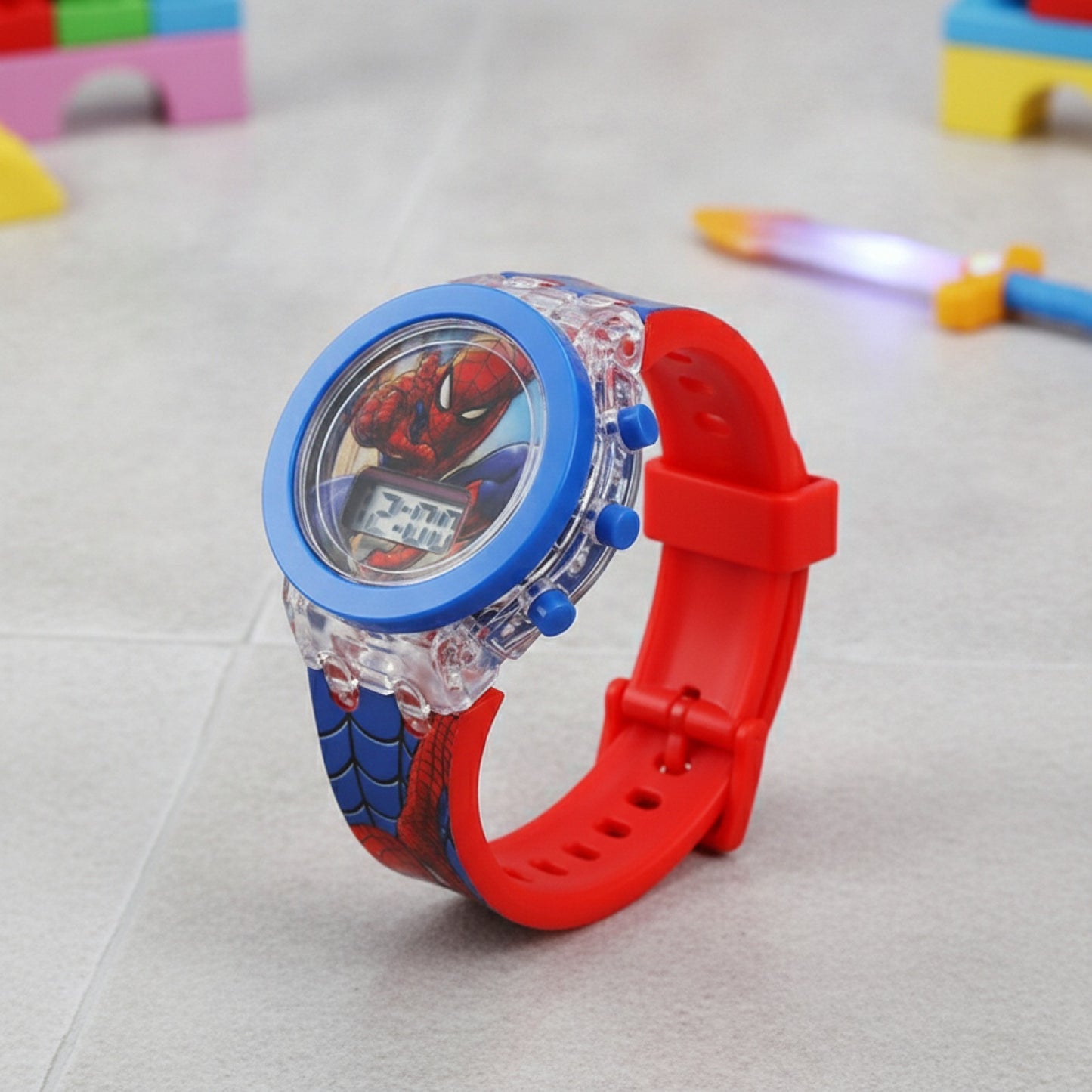 Montre Spiderman Digitale Enfant - Lumineuse