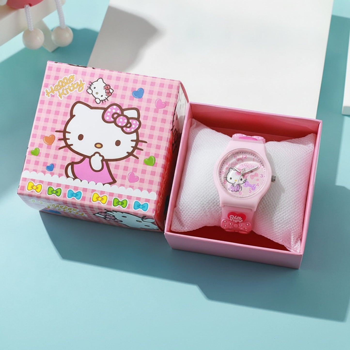 Montre 3D Hello Kitty Enfant - Boîte Cadeau