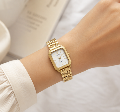 Montre Dorée Femme - Élégance, Acier Inoxydable - Quartz