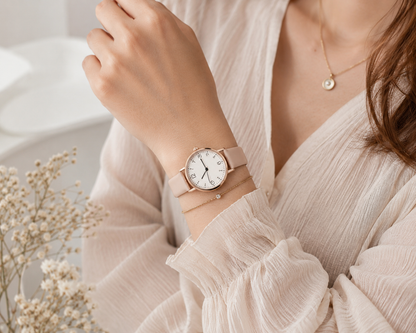 Montre Femme - Bracelet cuir, Style Décontracté - Quartz