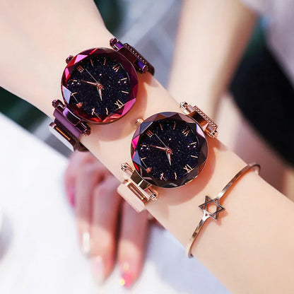 Montre Femme à Cadran Étoilé – Une Touche de Brillance