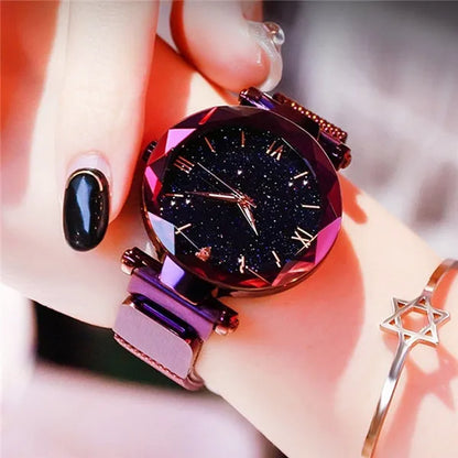 Montre Femme à Cadran Étoilé – Une Touche de Brillance