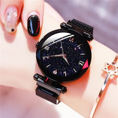 Montre Femme à Cadran Étoilé – Une Touche de Brillance