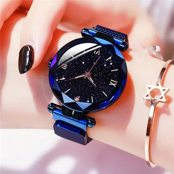 Montre Femme à Cadran Étoilé – Une Touche de Brillance