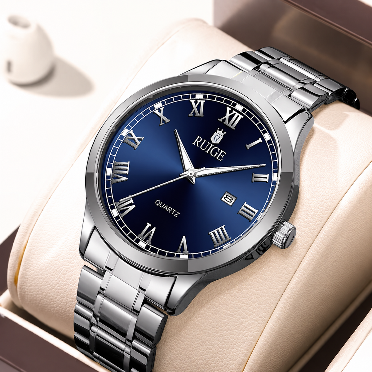 Montre Homme en Acier avec Date – Une Élégance Intemporelle