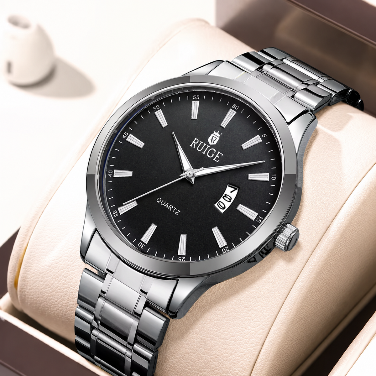 Montre Homme en Acier avec Date – Une Élégance Intemporelle