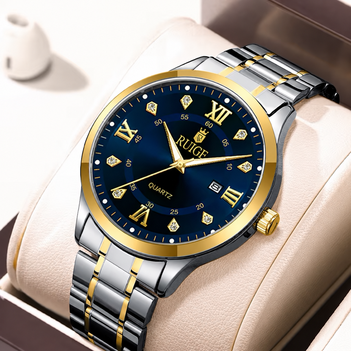 Montre Homme en Acier avec Date – Une Élégance Intemporelle