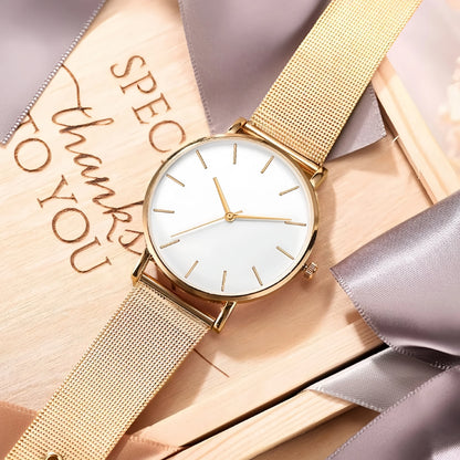Montre Femme à Bracelet Maille – L’Élégance au Quotidien