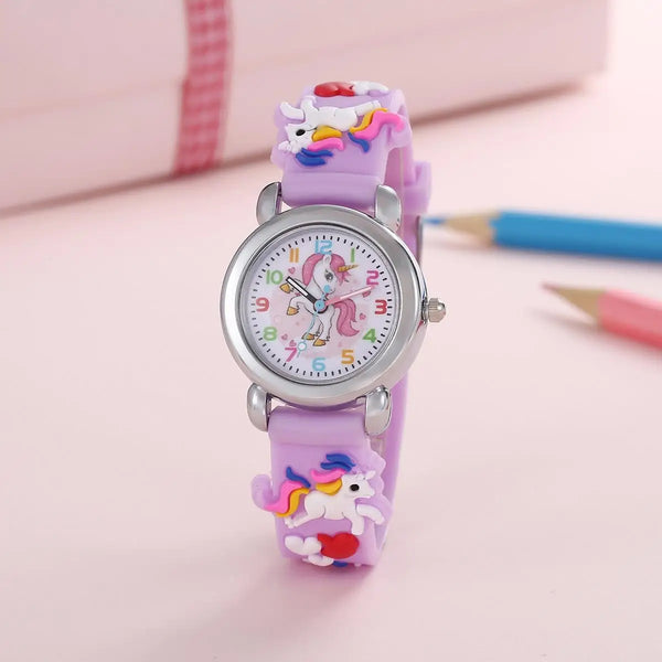 Montre enfant licorne violette