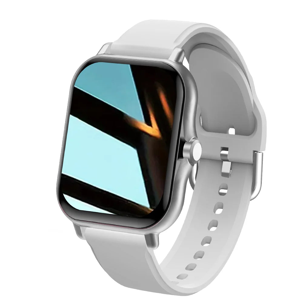 Montre Connectée à Écran HD – L’Équilibre entre Style et Fonctions — Argenté