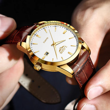 Montre Homme Bracelet Cuir – L’Élégance Classique