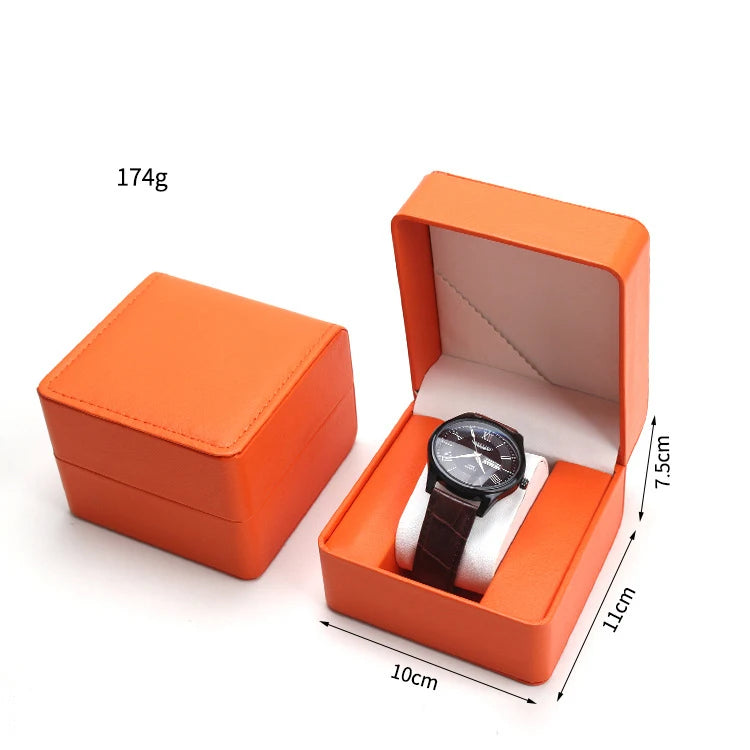 Boîte de Rangement pour Montre — Orange