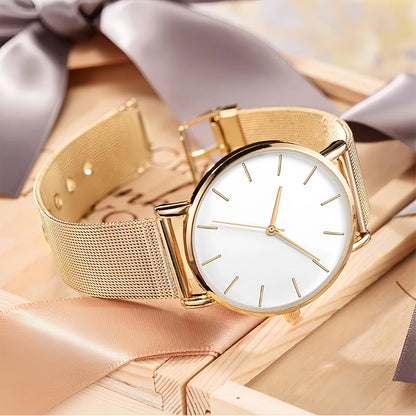 Montre Femme à Bracelet Maille – L’Élégance au Quotidien