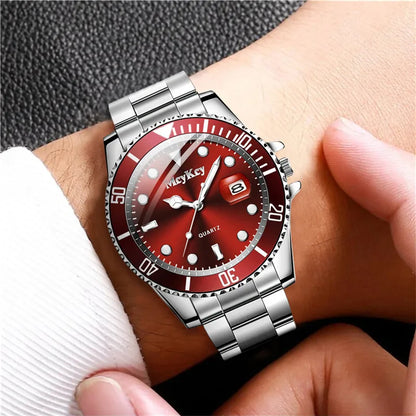 Montre homme grand cadran en métal – vue 5