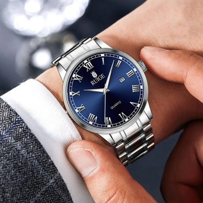 Montre Homme en Acier avec Date – Une Élégance Intemporelle