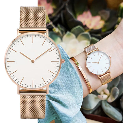 Montre Femme à Bracelet Maille – L’Élégance au Quotidien