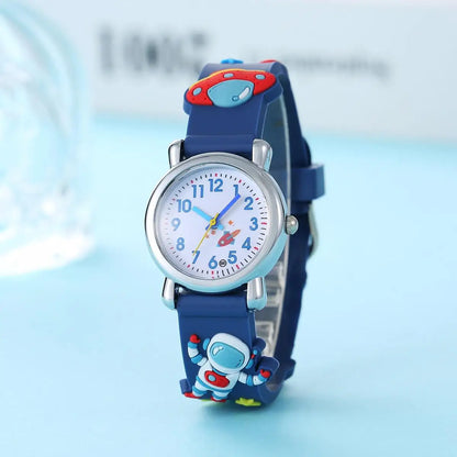 Montre enfant astronaute et espace bleu foncé