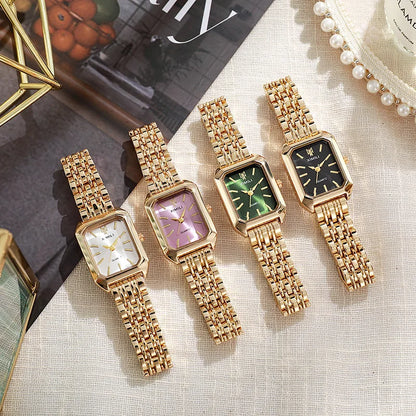 Montre femme rectangulaire en métal – vue 2