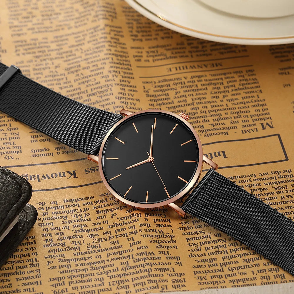 Montre Femme à Bracelet Maille – L’Élégance au Quotidien