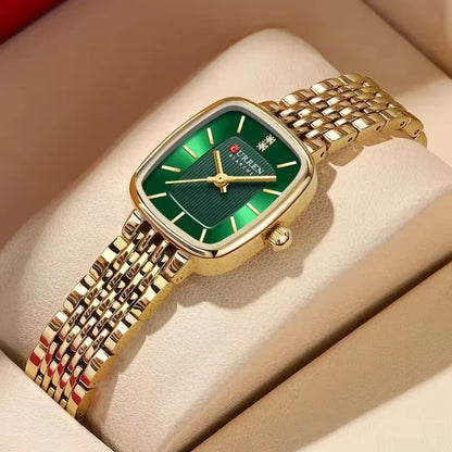 Montre femme rectangulaire en acier – vue 2