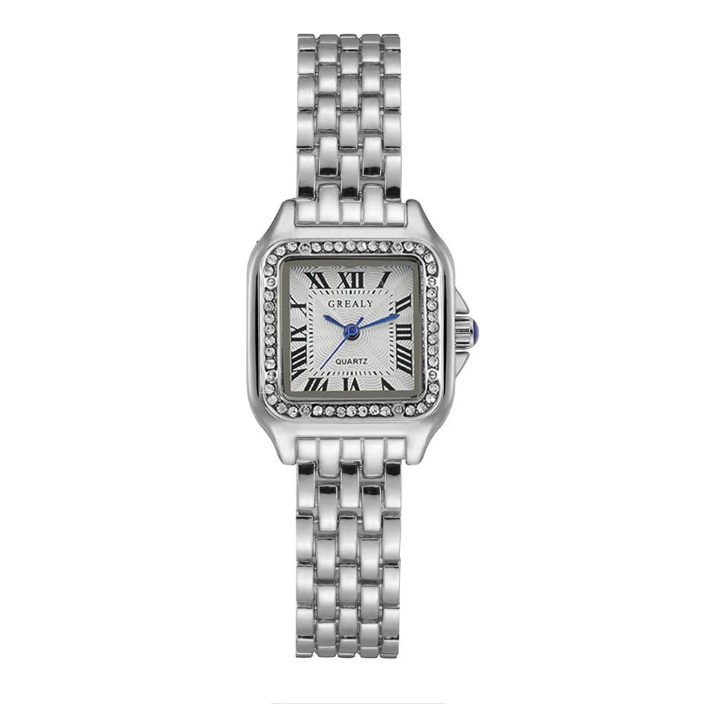 Montre Femme à Cadran Carré – Élégante et Facile à Assortir