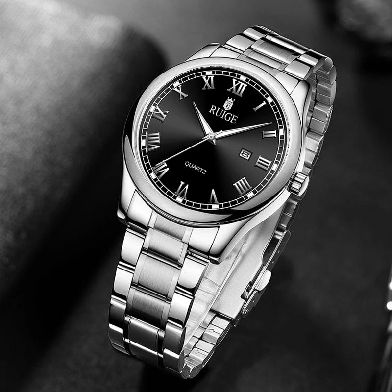 Montre Homme en Acier avec Date – Une Élégance Intemporelle
