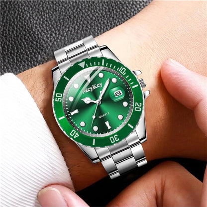 Montre homme grand cadran en métal – vue 3