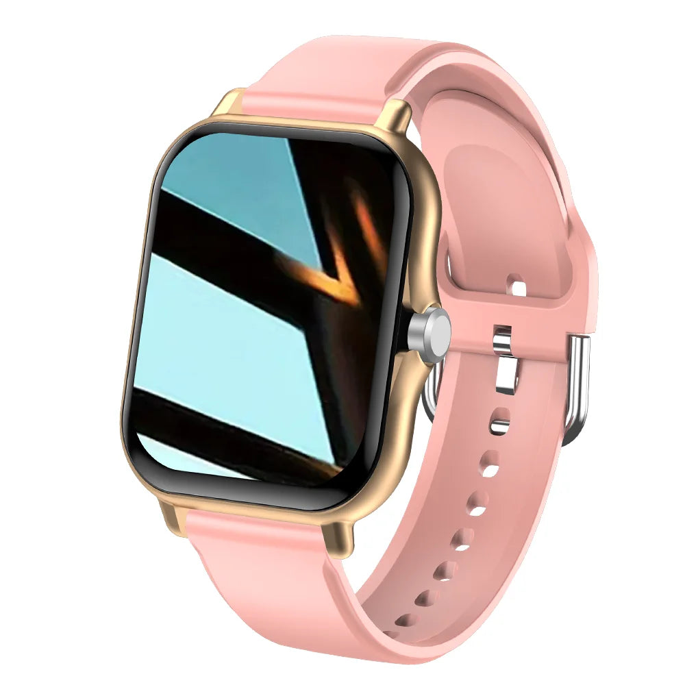 Montre Connectée à Écran HD – L’Équilibre entre Style et Fonctions — Doré