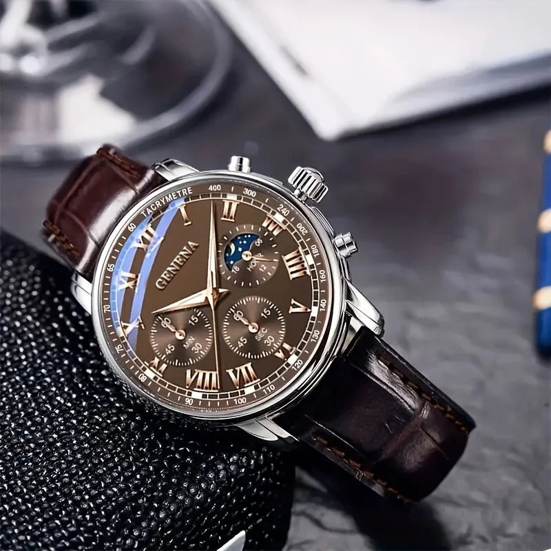 Montre homme à chiffres romains – vue 3