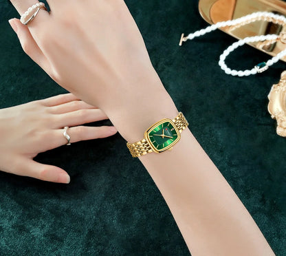 Montre femme rectangulaire en acier – vue 5