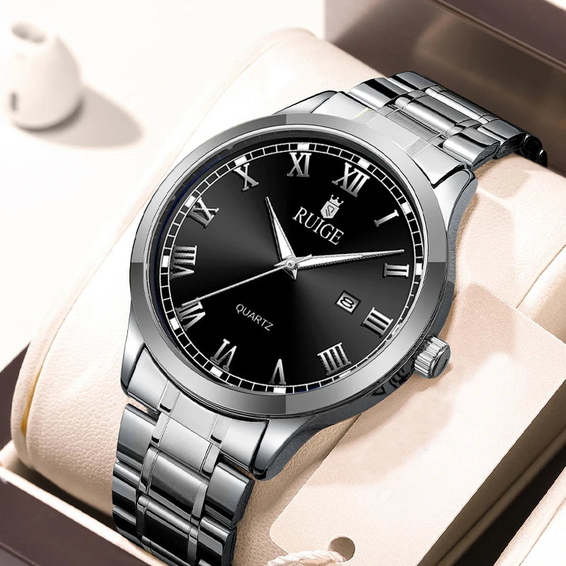 Montre Homme en Acier avec Date – Une Élégance Intemporelle
