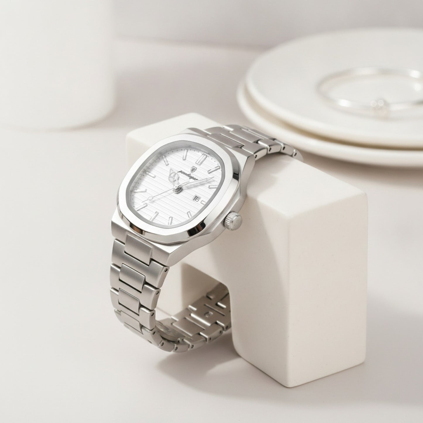 Montre Femme - Acier Inoxydable, Étanche - Élégance Quotidienne