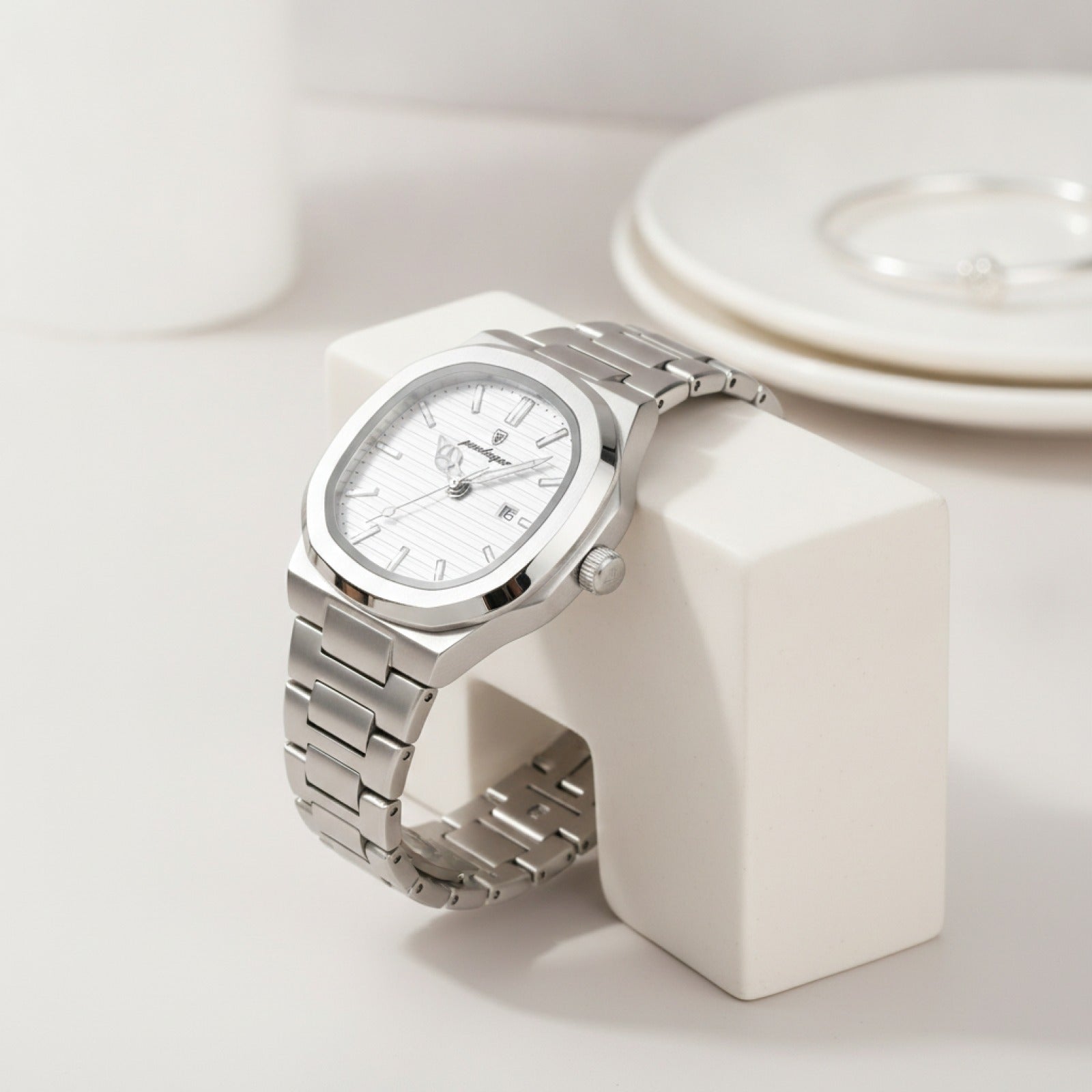 Montre Femme - Acier Inoxydable, Étanche - Élégance Quotidienne