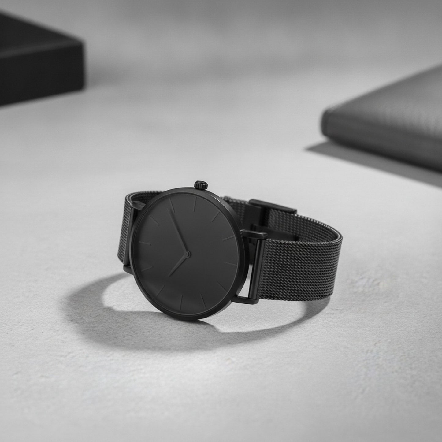Montre Homme - Acier Inoxydable - Noire