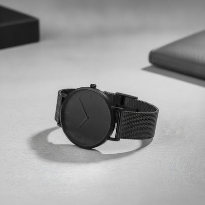 Montre Homme - Acier Inoxydable - Noire