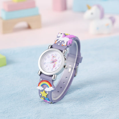Montre Licorne Enfant - Arc-En-Ciel, Violet - Quartz