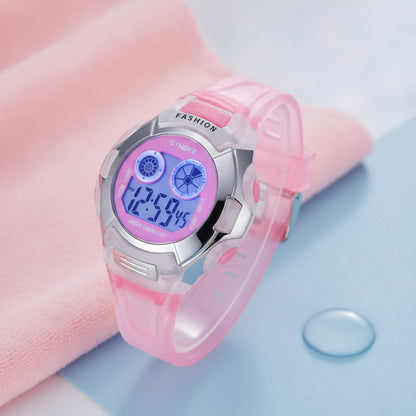 Montre Électronique Enfants - Étanche, Rose