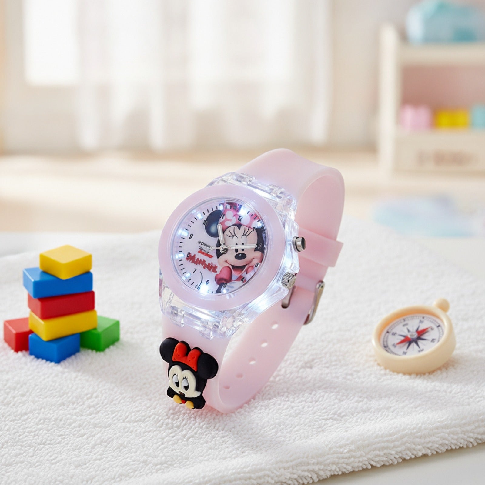 Montre Enfant  - Mickey & Minnie - Bracelet Caoutchouc