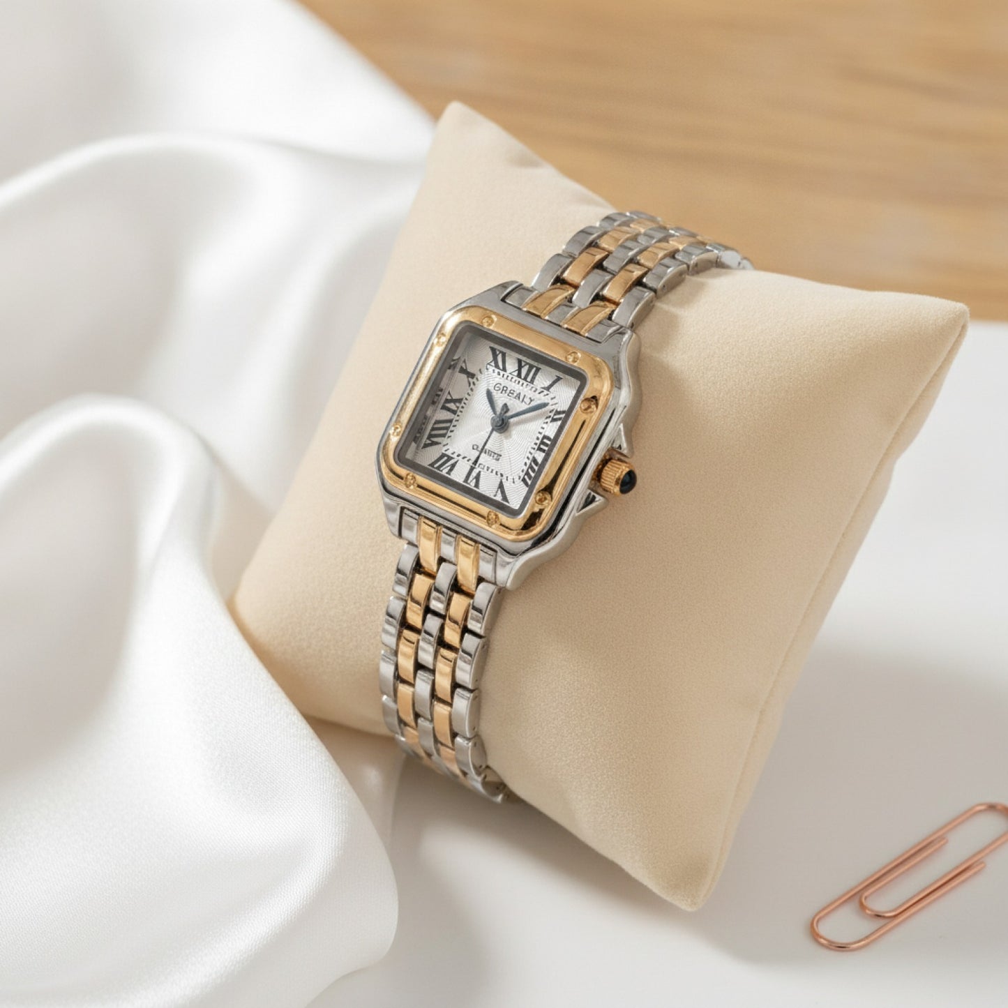 Montre Luxe Femme Or, Acier Inoxydable - Quartz Élégante Bracelet Mode
