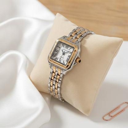 Montre Luxe Femme Or, Acier Inoxydable - Quartz Élégante Bracelet Mode