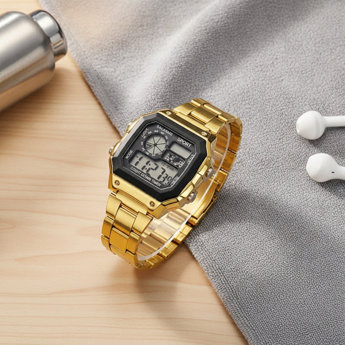 Montre Homme : Luxe, Sport, Acier Inoxydable & LED