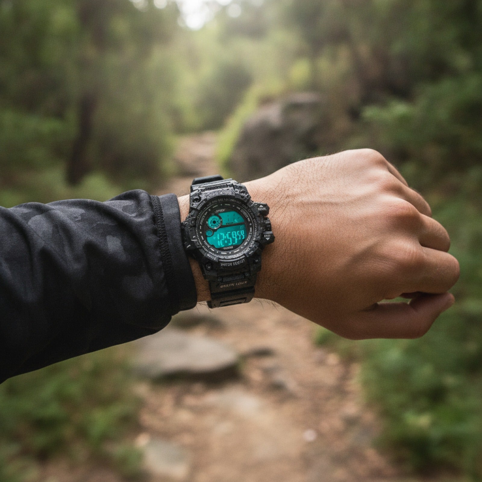 Montre Numérique LED Homme - Sport, Étanche, Date - Style Militaire