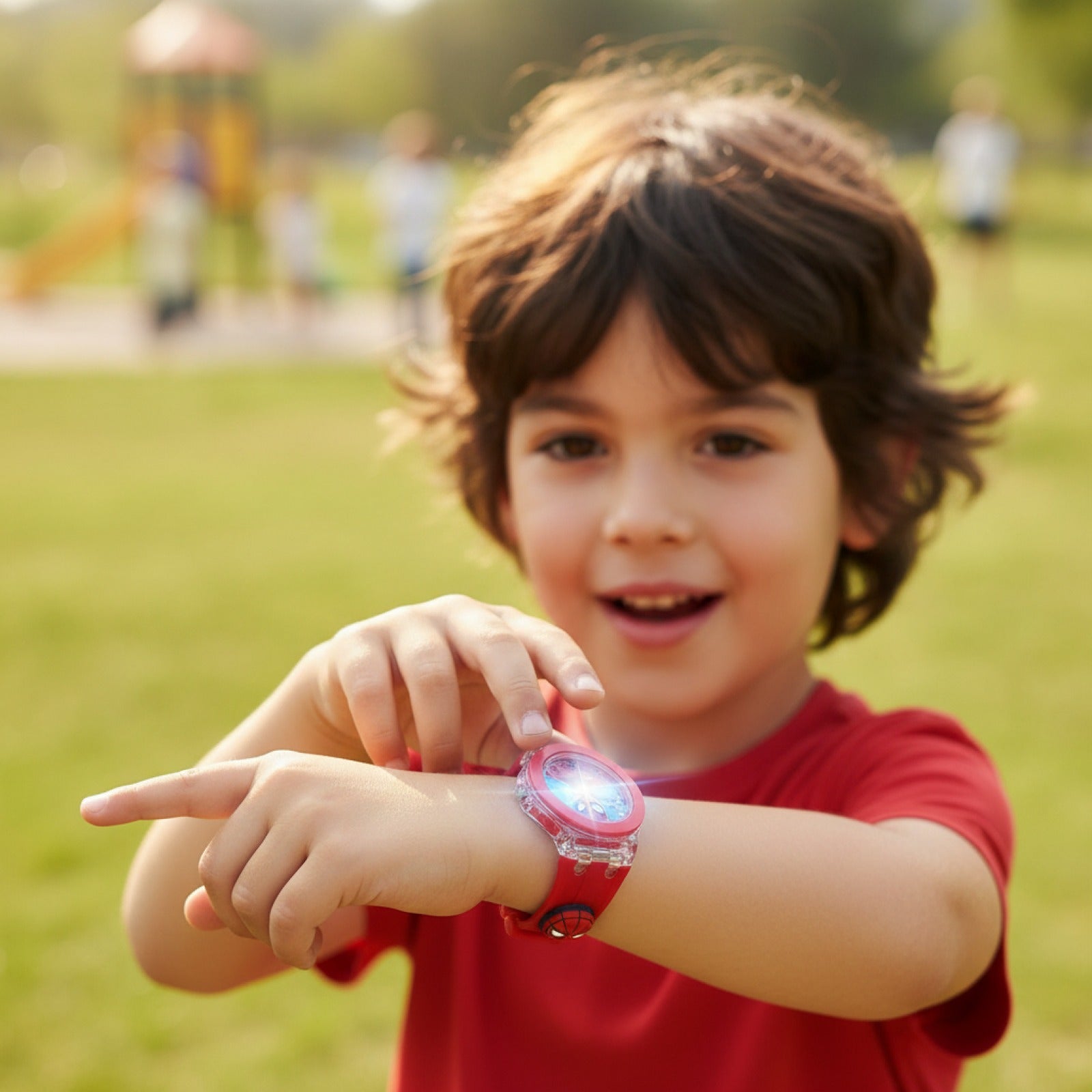 Montre Spiderman Enfant - Bracelet Silicone, Lumineuse - Quartz