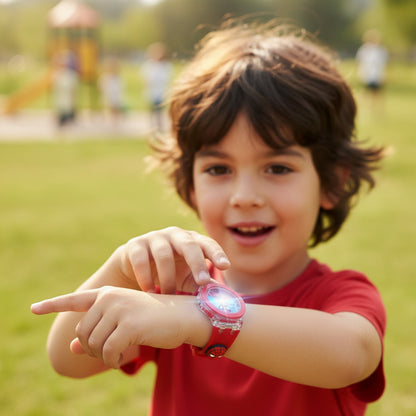 Montre Spiderman Enfant - Bracelet Silicone, Lumineuse - Quartz