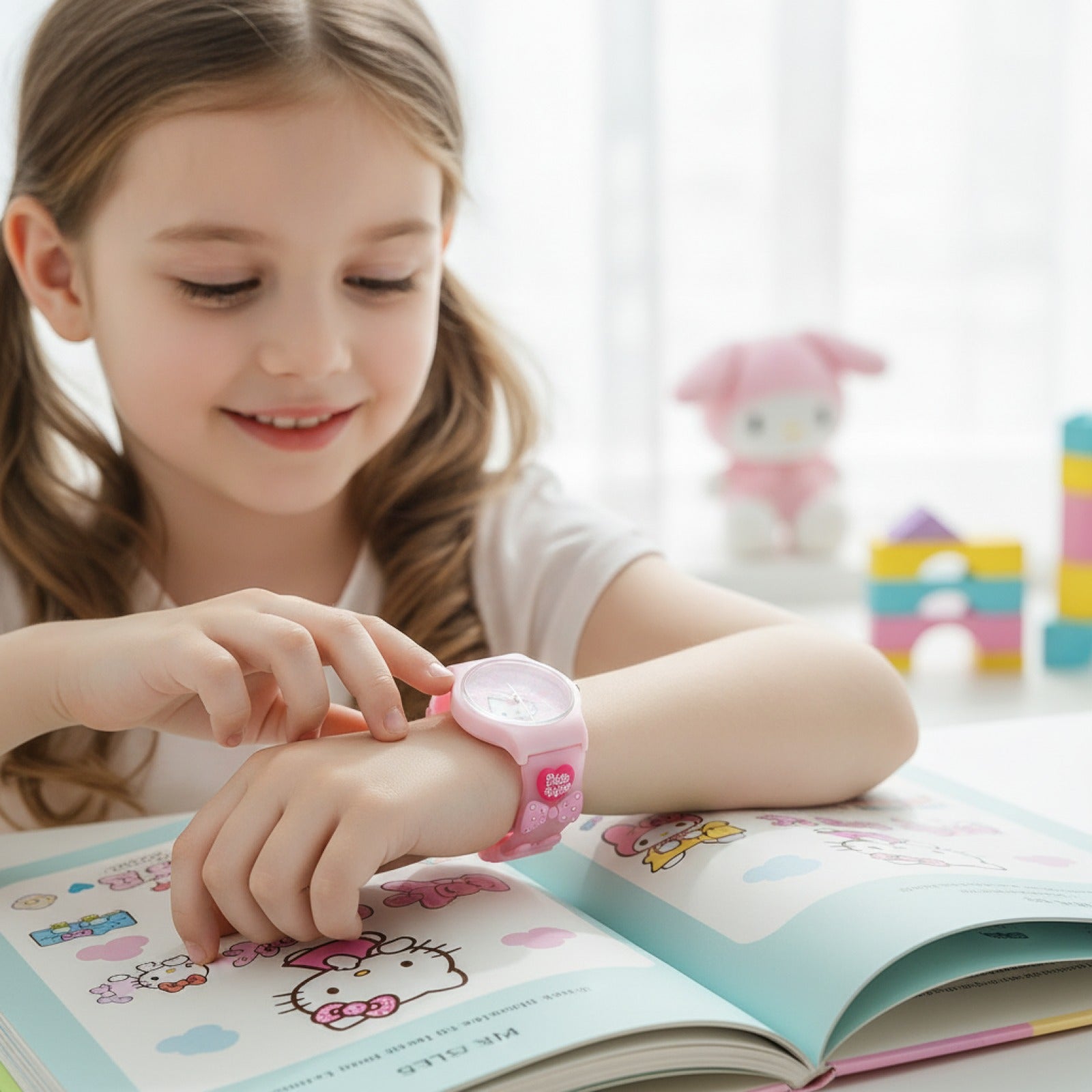 Montre 3D Hello Kitty Enfant - Boîte Cadeau