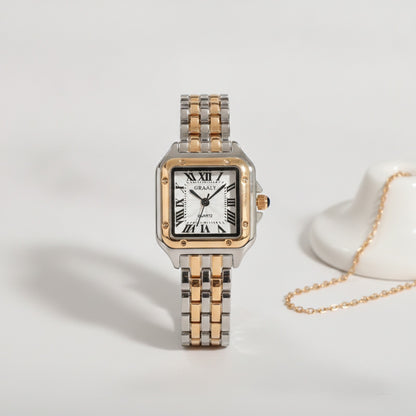 Montre Luxe Femme Or, Acier Inoxydable - Quartz Élégante Bracelet Mode