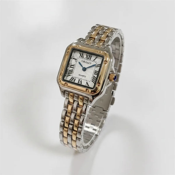 Montre Femme à Cadran Carré – Élégante et Facile à Assortir