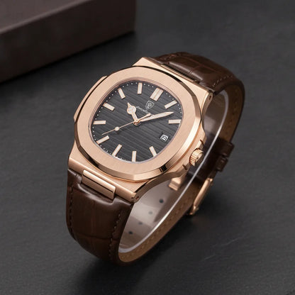 Montre Homme Bracelet Cuir – L’Allure Intemporelle