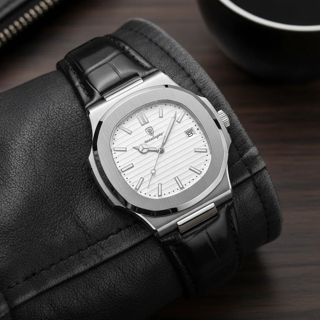 Montre Homme Bracelet Cuir – L’Allure Intemporelle
