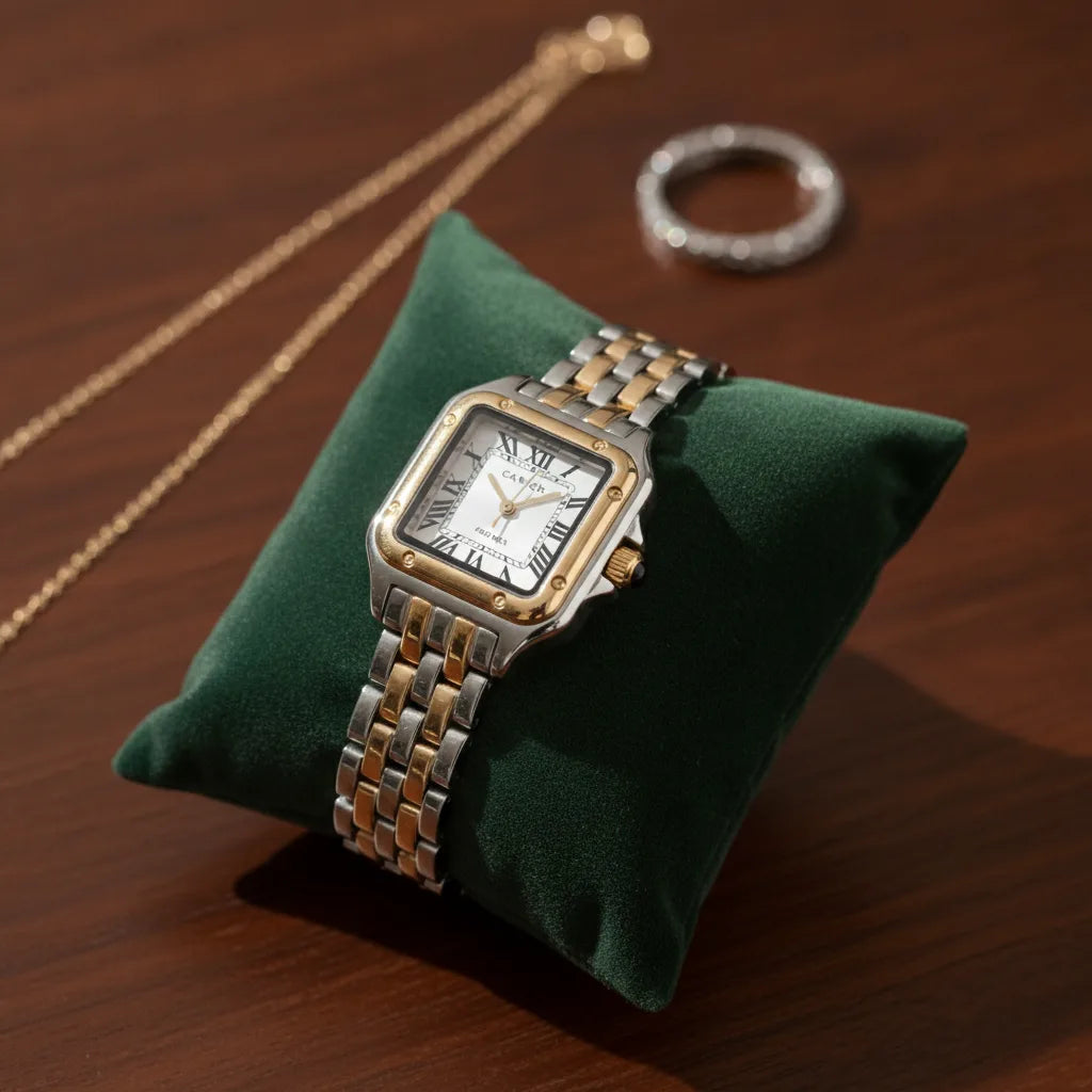 Montre Femme à Cadran Carré – Élégante et Facile à Assortir